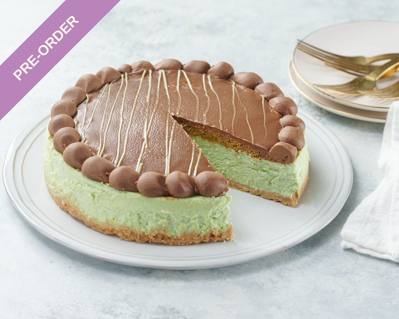 Dubai Chocolate Cheesecake