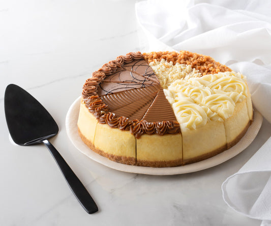 Winter Cheesecake Sampler - Caramel, White Rosette, Cappuccino, Amaretto (pre-order)