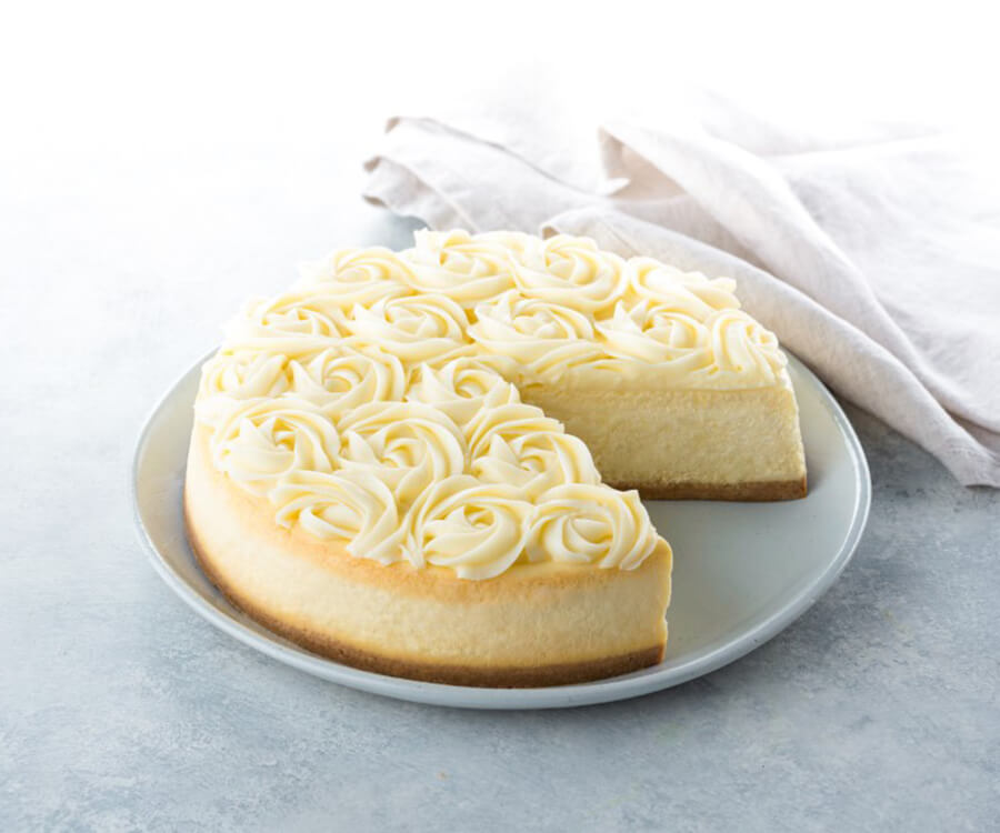 White Rosette Cheesecake